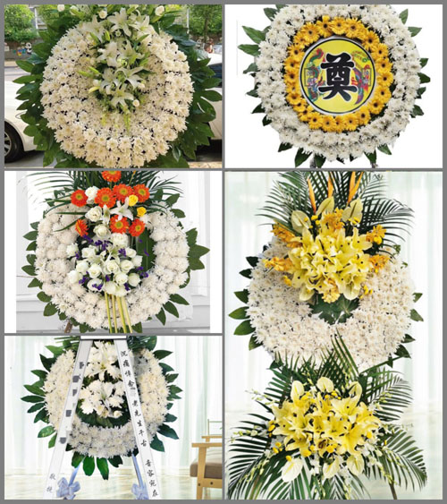 广东广州市花都区花东镇大塘村花圈速递